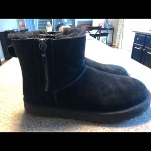 UGG Classic mini zip boots size 10